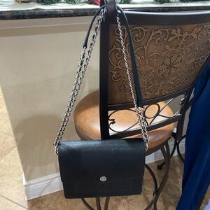 Black Leather Crossbody Bag